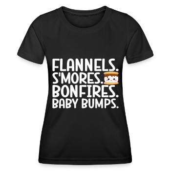 Marshmallow S'more - Women's Functional T-Shirt - black - Front - AI Model Female 172 light (172cm)