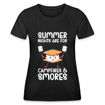 Marshmallow S'more - Women's Functional T-Shirt - black - Front - AI Model Female 172 light (172cm)