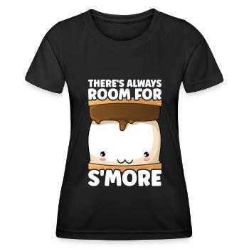 Marshmallow S'more - Women's Functional T-Shirt - black - Front - AI Model Female 172 light (172cm)