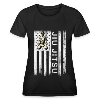 Jiu Jitsu - Women's Functional T-Shirt - black - Front - AI Model Female 172 light (172cm)