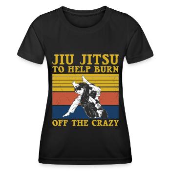 Jiu Jitsu - Women's Functional T-Shirt - black - Front - AI Model Female 172 light (172cm)
