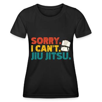 Jiu Jitsu - Women's Functional T-Shirt - black - Front - AI Model Female 172 light (172cm)