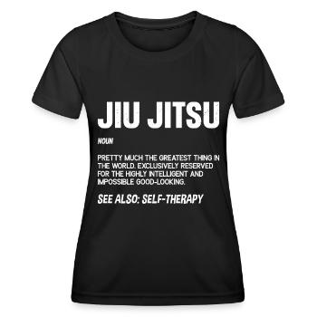Jiu Jitsu - Women's Functional T-Shirt - black - Front - AI Model Female 172 light (172cm)