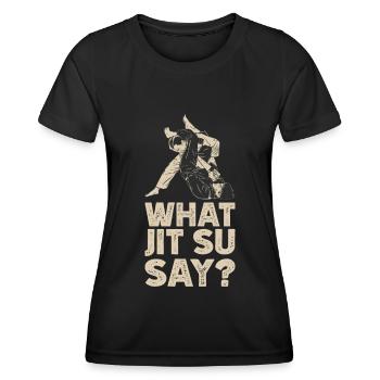 Jiu Jitsu - Women's Functional T-Shirt - black - Front - AI Model Female 172 light (172cm)