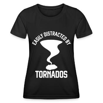 Tornado - Frauen Funktions-T-Shirt - Schwarz - Vorne - AI Model Female 172 light (172cm)