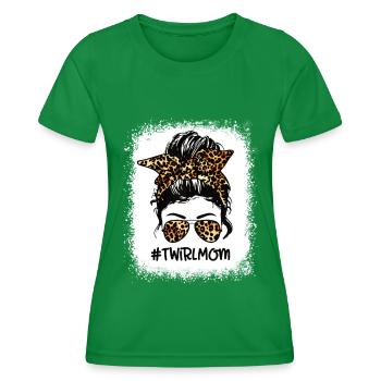 Tambourstab Wirbeln - Frauen Funktions-T-Shirt - Kelly Green - Vorne - AI Model Female 172 dark (172cm)