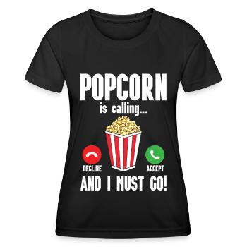 Popcorn - Women's Functional T-Shirt - black - Front - AI Model Female 172 light (172cm)