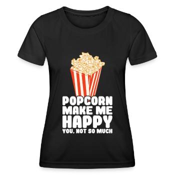 Popcorn - Women's Functional T-Shirt - black - Front - AI Model Female 172 light (172cm)