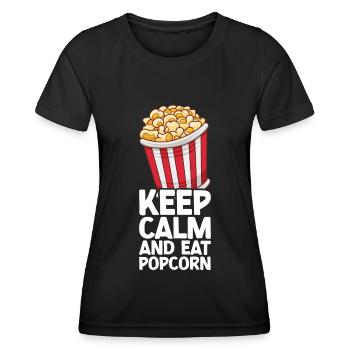 Popcorn - Women's Functional T-Shirt - black - Front - AI Model Female 172 light (172cm)