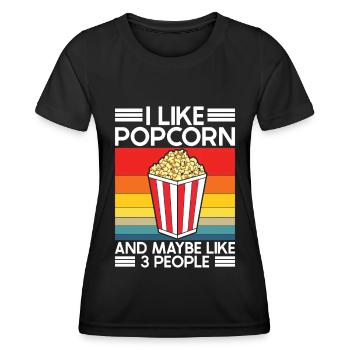 Popcorn - Women's Functional T-Shirt - black - Front - AI Model Female 172 light (172cm)