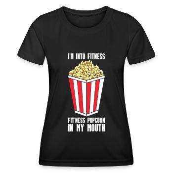 Popcorn - Women's Functional T-Shirt - black - Front - AI Model Female 172 light (172cm)
