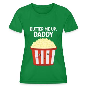 Pop-corn - T-shirt sport Femme - vert - Devant - AI Model Female 172 dark (172cm)