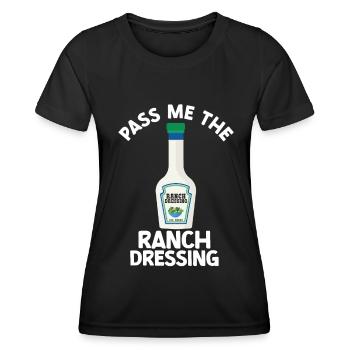 Ranch -Dressing -Ranch -Salatdressing - Frauen Funktions-T-Shirt - Schwarz - Vorne - AI Model Female 172 light (172cm)