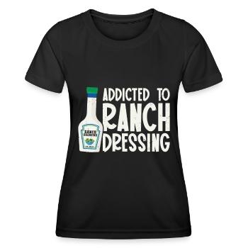 Ranch -Dressing -Ranch -Salatdressing - Frauen Funktions-T-Shirt - Schwarz - Vorne - AI Model Female 172 light (172cm)