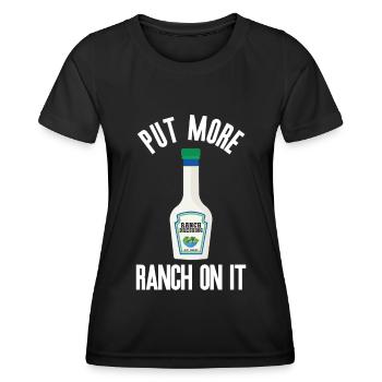 Ranch -Dressing -Ranch -Salatdressing - Frauen Funktions-T-Shirt - Schwarz - Vorne - AI Model Female 172 light (172cm)