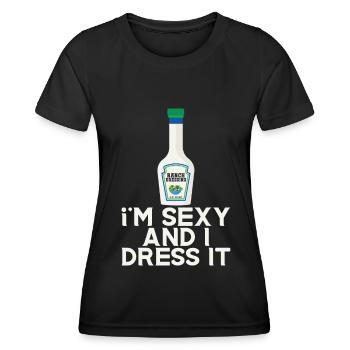 Ranch -Dressing -Ranch -Salatdressing - Frauen Funktions-T-Shirt - Schwarz - Vorne - AI Model Female 172 light (172cm)