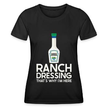 Ranch -Dressing -Ranch -Salatdressing - Frauen Funktions-T-Shirt - Schwarz - Vorne - AI Model Female 172 light (172cm)