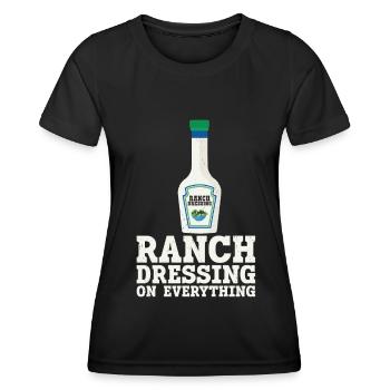 Ranch -Dressing -Ranch -Salatdressing - Frauen Funktions-T-Shirt - Schwarz - Vorne - AI Model Female 172 light (172cm)