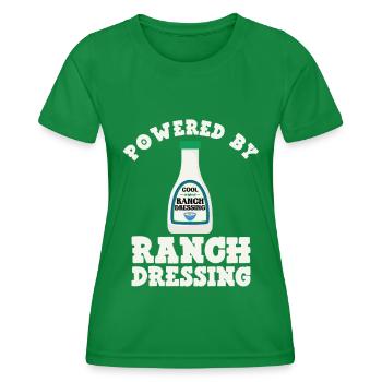 Ranch -Dressing -Ranch -Salad Dressing - Women's Functional T-Shirt - kelly green - Front - AI Model Female 172 dark (172cm)