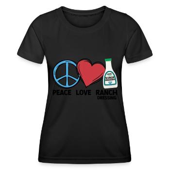 Ranch -Dressing -Ranch -Salatdressing - Frauen Funktions-T-Shirt - Schwarz - Vorne - AI Model Female 172 light (172cm)