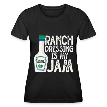 Ranch -Dressing -Ranch -Salatdressing - Frauen Funktions-T-Shirt - Schwarz - Vorne - AI Model Female 172 light (172cm)