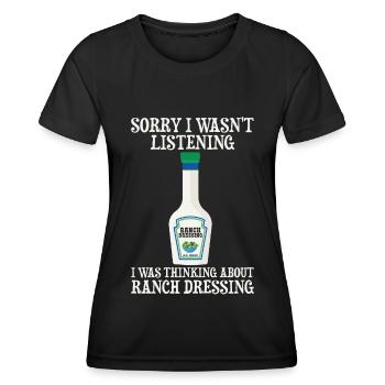 Ranch -Dressing -Ranch -Salatdressing - Frauen Funktions-T-Shirt - Schwarz - Vorne - AI Model Female 172 light (172cm)
