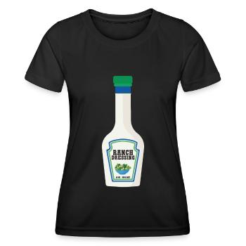 Ranch -Dressing -Ranch -Salatdressing - Frauen Funktions-T-Shirt - Schwarz - Vorne - AI Model Female 172 light (172cm)