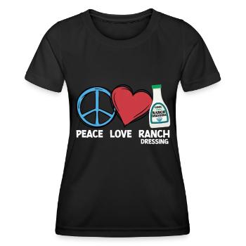 Ranch -Dressing -Ranch -Salatdressing - Frauen Funktions-T-Shirt - Schwarz - Vorne - AI Model Female 172 light (172cm)