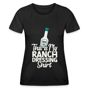 Ranch -Dressing -Ranch -Salatdressing - Frauen Funktions-T-Shirt - Schwarz - Vorne - AI Model Female 172 light (172cm)