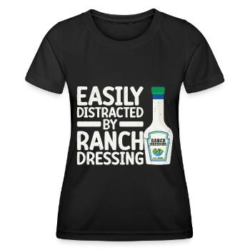 Ranch -Dressing -Ranch -Salatdressing - Frauen Funktions-T-Shirt - Schwarz - Vorne - AI Model Female 172 light (172cm)