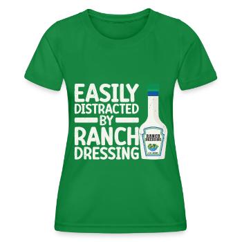 Ranch -Dressing -Ranch -Salad Dressing - Women's Functional T-Shirt - kelly green - Front - AI Model Female 172 dark (172cm)