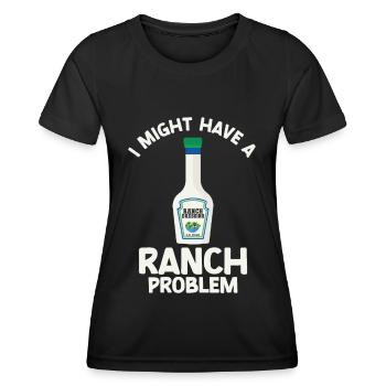 Ranch -Dressing -Ranch -Salatdressing - Frauen Funktions-T-Shirt - Schwarz - Vorne - AI Model Female 172 light (172cm)