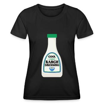 Ranch -Dressing -Ranch -Salatdressing - Frauen Funktions-T-Shirt - Schwarz - Vorne - AI Model Female 172 light (172cm)