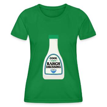 Ranch -Dressing -Ranch -Salad Dressing - Women's Functional T-Shirt - kelly green - Front - AI Model Female 172 dark (172cm)