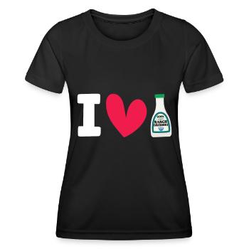 Ranch -Dressing -Ranch -Salatdressing - Frauen Funktions-T-Shirt - Schwarz - Vorne - AI Model Female 172 light (172cm)