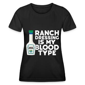 Ranch -Dressing -Ranch -Salatdressing - Frauen Funktions-T-Shirt - Schwarz - Vorne - AI Model Female 172 light (172cm)