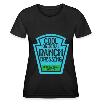 Ranch -Dressing -Ranch -Salatdressing - Frauen Funktions-T-Shirt - Schwarz - Vorne - AI Model Female 172 light (172cm)
