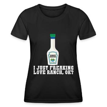 Ranch -Dressing -Ranch -Salatdressing - Frauen Funktions-T-Shirt - Schwarz - Vorne - AI Model Female 172 light (172cm)