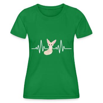 Fennec Fox - Frauen Funktions-T-Shirt - Kelly Green - Vorne - AI Model Female 172 dark (172cm)