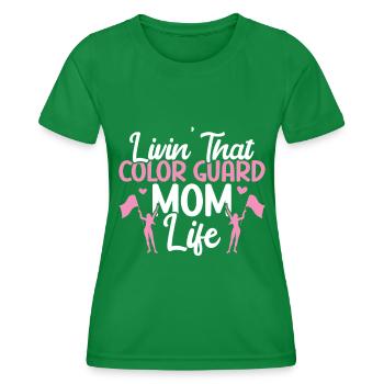 Protection des couleurs - T-shirt sport Femme - vert - Devant - AI Model Female 172 dark (172cm)