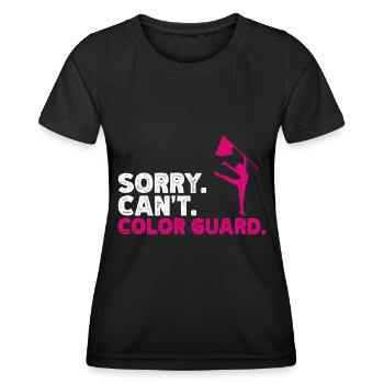 Protection des couleurs - T-shirt sport Femme - noir - Devant - AI Model Female 172 light (172cm)