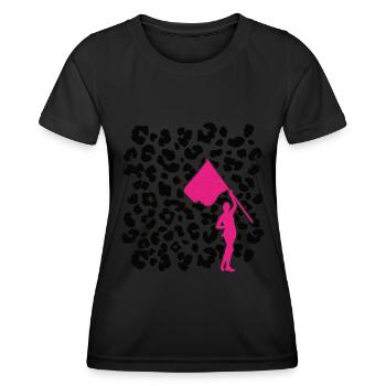 Protection des couleurs - T-shirt sport Femme - noir - Devant - AI Model Female 172 light (172cm)