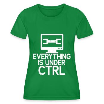 Technologie de soutien à la réparation d’ordinateurs - T-shirt sport Femme - vert - Devant - AI Model Female 172 dark (172cm)