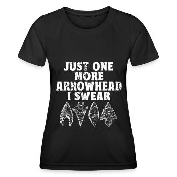 Pfeilspitzenjagd Artefakte Bogenschießen - Frauen Funktions-T-Shirt - Schwarz - Vorne - AI Model Female 172 light (172cm)