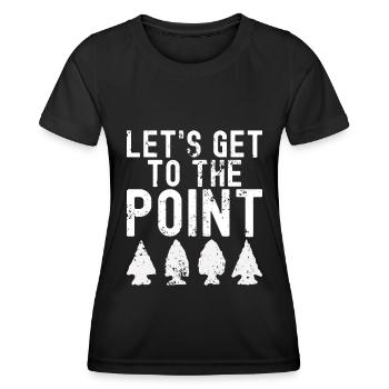Pfeilspitzenjagd Artefakte Bogenschießen - Frauen Funktions-T-Shirt - Schwarz - Vorne - AI Model Female 172 light (172cm)