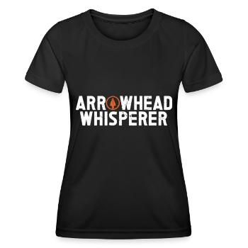 Pfeilspitzenjagd Artefakte Bogenschießen - Frauen Funktions-T-Shirt - Schwarz - Vorne - AI Model Female 172 light (172cm)