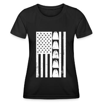 Kuhglocke Mehr Cowbell-Vintager - Frauen Funktions-T-Shirt - Schwarz - Vorne - AI Model Female 172 light (172cm)