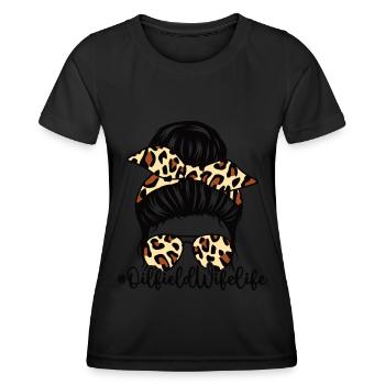 Ölfeldarbeiter Rig Roughneck Ölfeldfrau - Frauen Funktions-T-Shirt - Schwarz - Vorne - AI Model Female 172 light (172cm)
