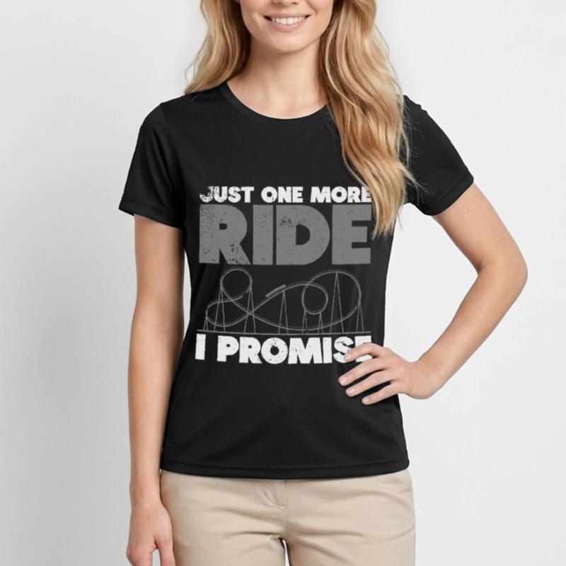 Roller Coaster Amusement Park Roller Coaster Ride Women's Functional T-Shirt