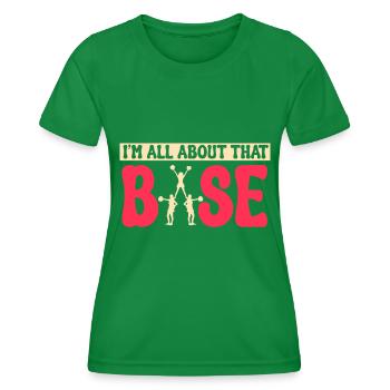 Cheerleadermädchen Cheerleading Jugend - Frauen Funktions-T-Shirt - Kelly Green - Vorne - AI Model Female 172 dark (172cm)